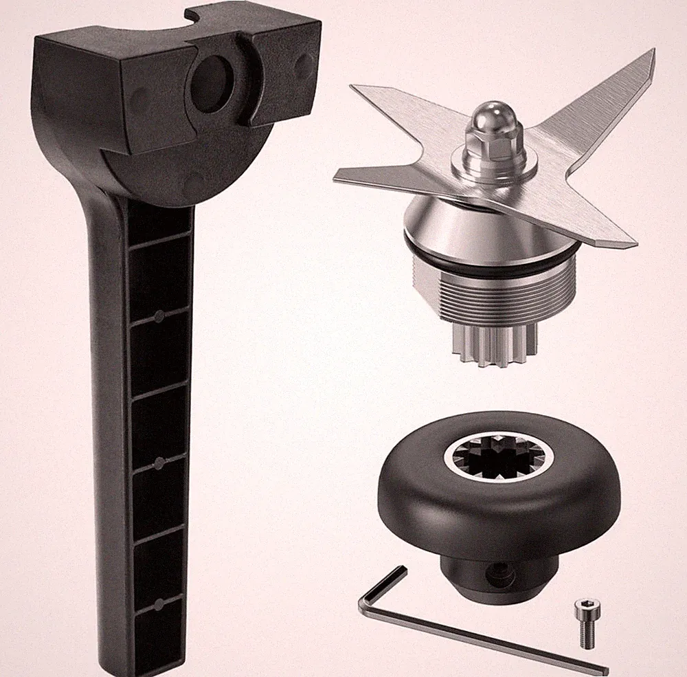 Vitamix Blender Wet Blade Replacement Assembly with Wrench & Drive Socket Kits