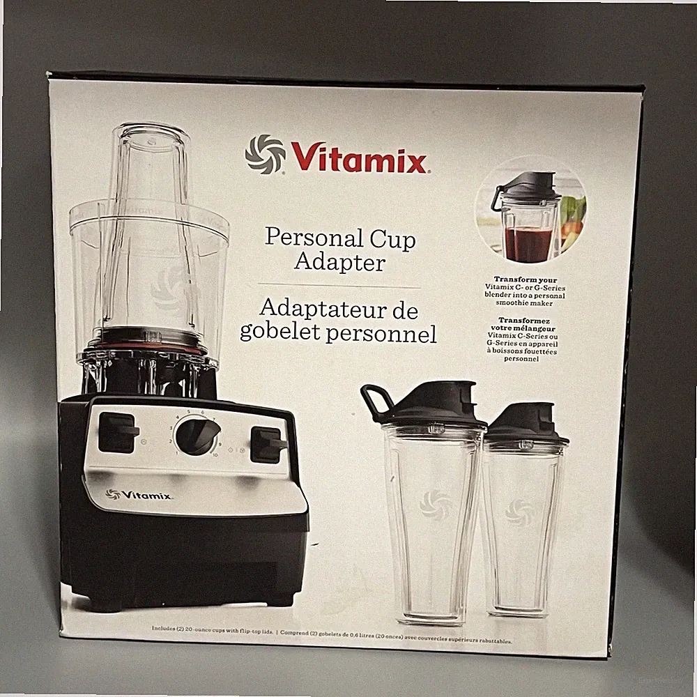 Vitamix Personal Cup Adapter C G Series 2 Blending Cups Sealed Box