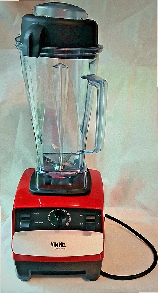 Vitamix VM0103 Variable 10 Speed Blender with Pitcher & Lid Rare Red - Tested