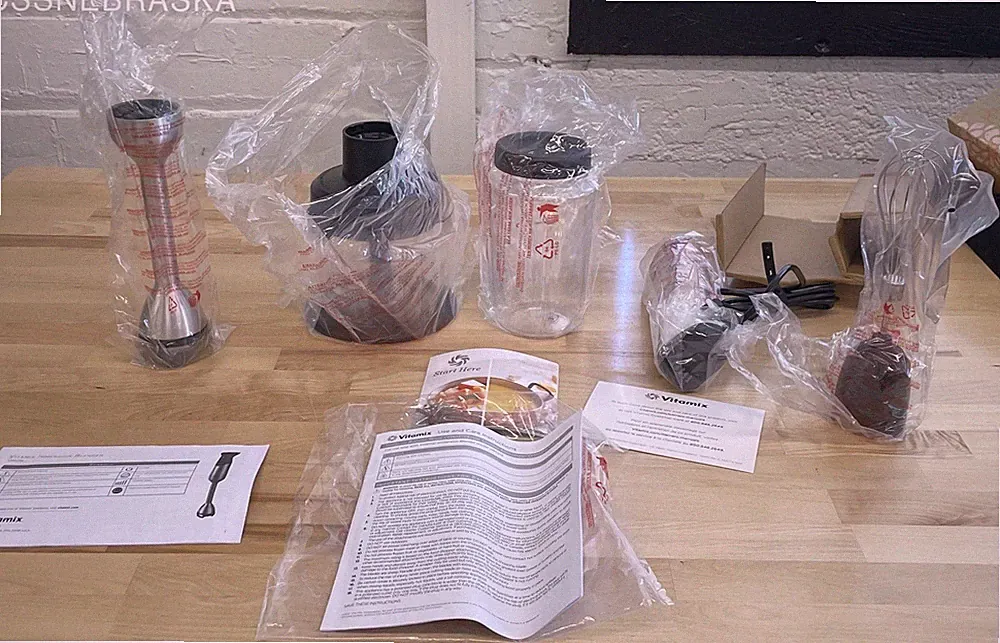 Vitamix VM0219 Immersion Blender Set Whisk Chopper Attachments New