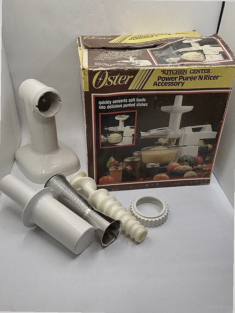 Vntg Oster KITCHEN CENTER Power Puree 'n Ricer Accessory Food Processor 960-08