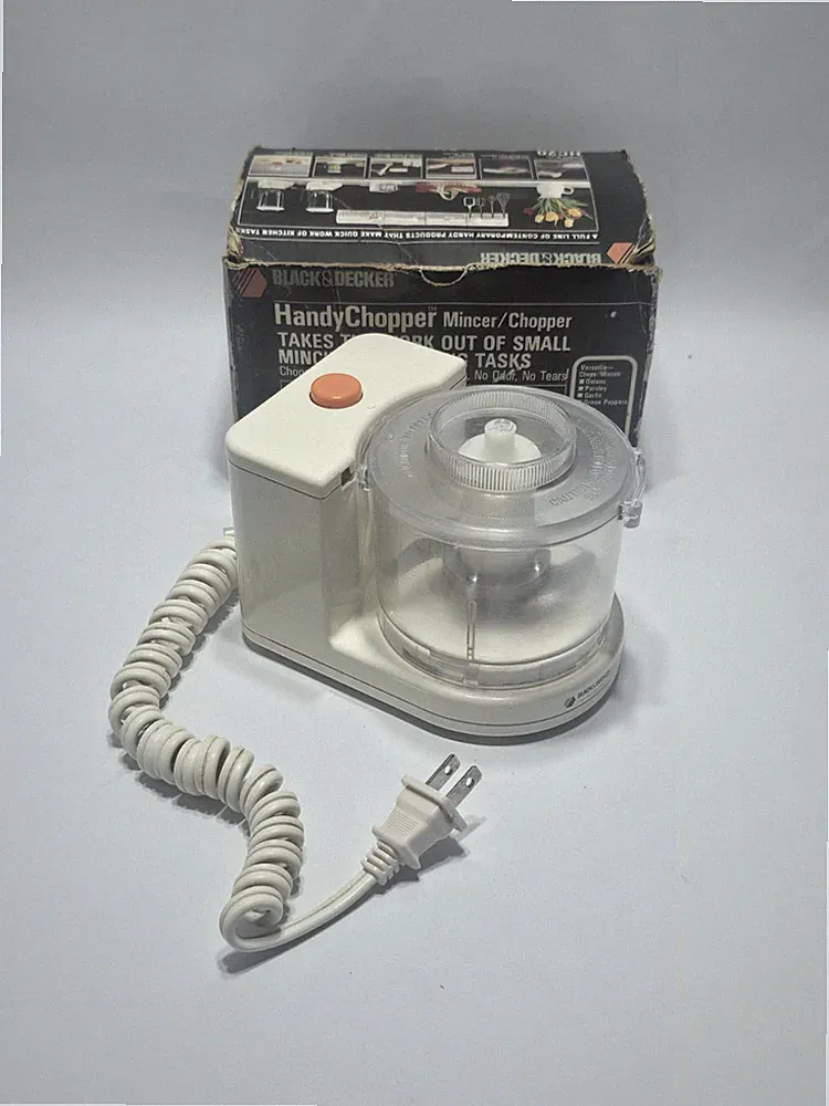 Vtg Black & Decker Handy Chopper Mincer HC20 Mini Food Processor Tested