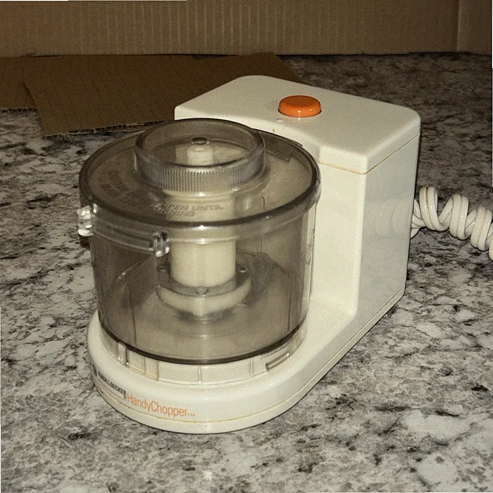 Vtg Black & Decker Handy Chopper Mincer HC20 Mini Food Processor Tested & Works
