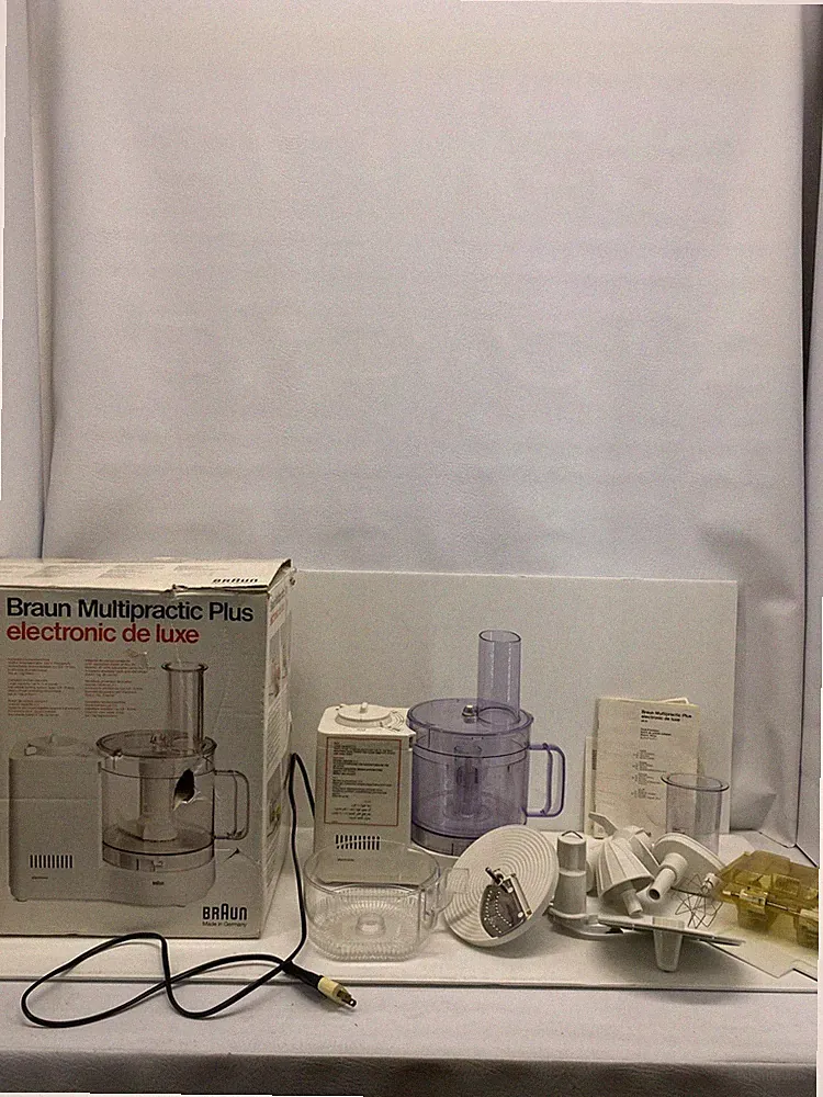 VTG Braun Multipractic Plus Electronic Deluxe Food Processor 4262 Germany READ