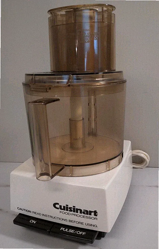 VTG Cuisinart DLC-7E Food Processor 14 Cup Amber Bowl Slicing Disc JAPAN TESTED