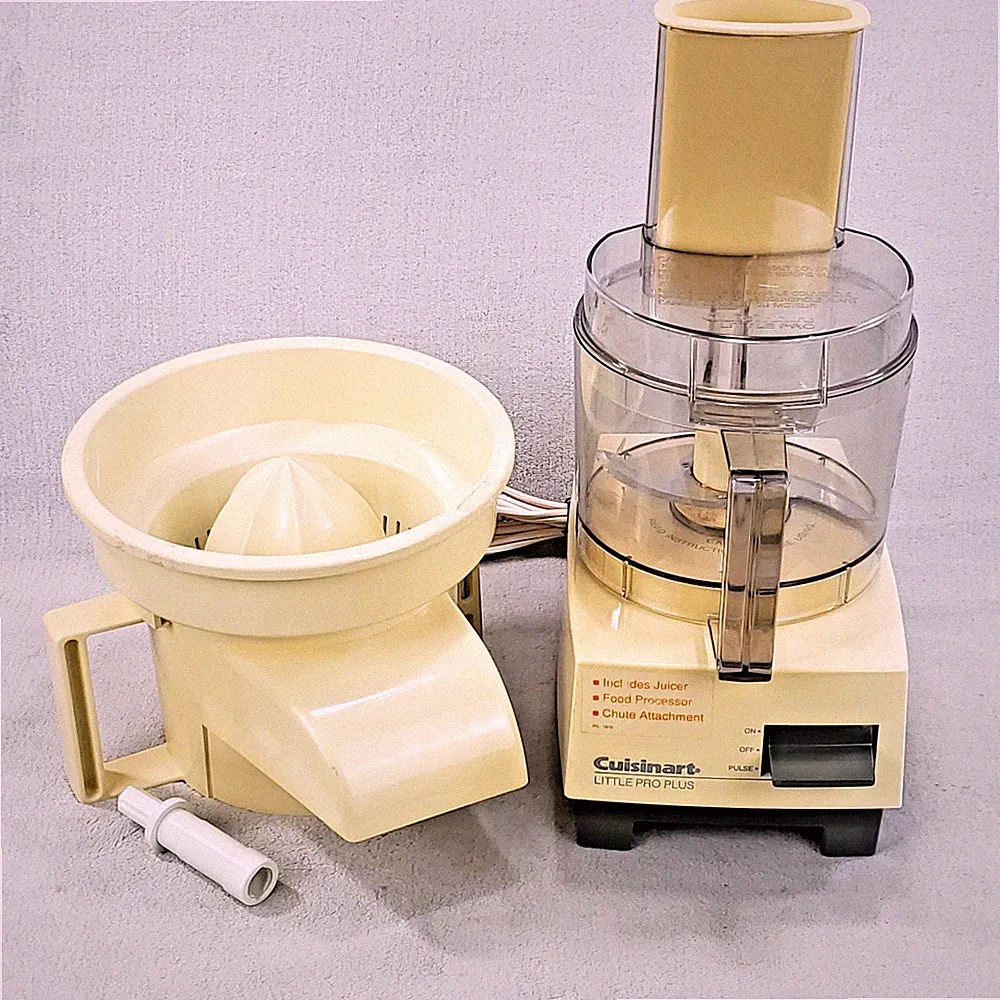 VTG Cuisinart Little Pro Plus Food Processor w/ Blade & Juicer Tested & Working