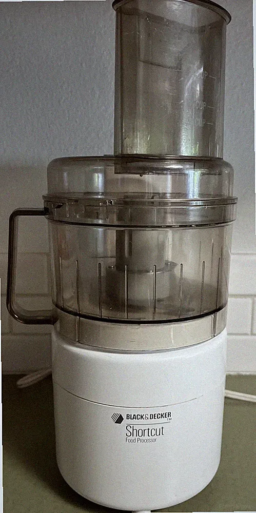 Vtg Ivory Black & Decker Shortcut Food Processor & Chopper WORKS