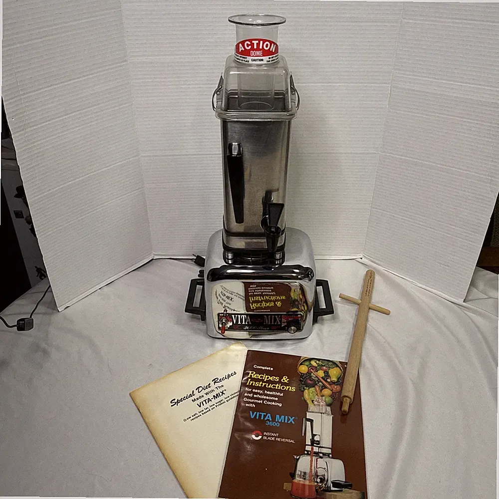 VTG Vita-Mix 3600 Plus Blender Pro Food Machine Silver Stainless Steel 850W