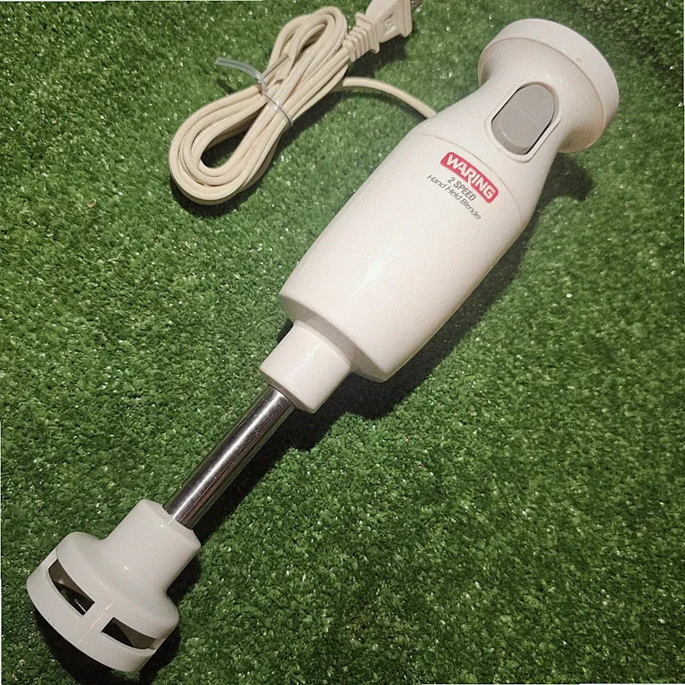 Waring 2-Speed Hand Held Immersion Stick Blender 15BL76A White EUC-TESTED