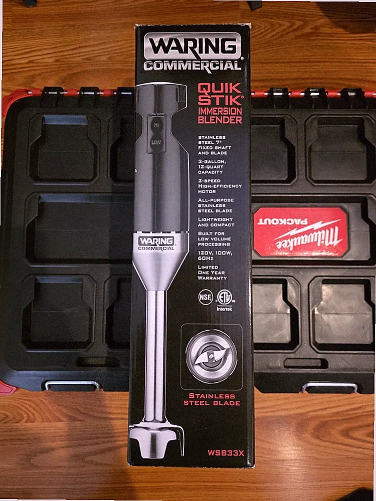 Waring Commercial WSB33X Quik Stik 7" Immersion Blender