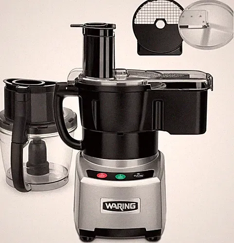 Waring Food Processor with 4-Quart Capacity & Continuous-Feed Clear