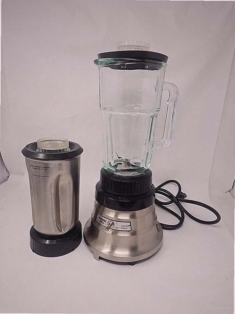 Waring Pro Limited Edition Professional Bar Blender W/ 2 Pitchers Brushed Chrome