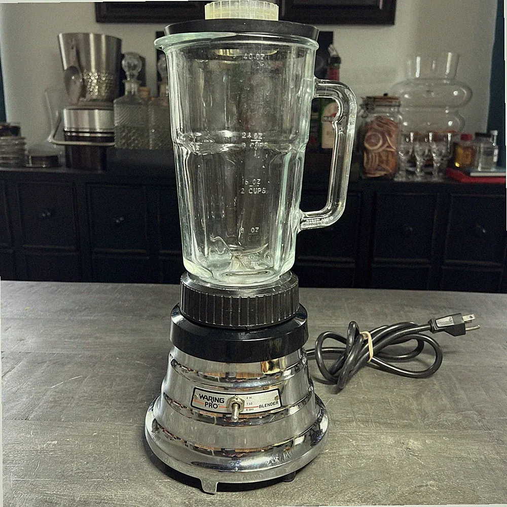 Waring Pro WF1112218 Commercial 2-Speed Electric Chrome Blender 40oz Glass Jar
