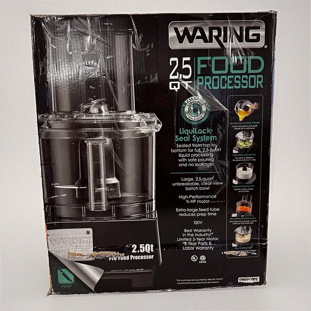 Waring WFP11S - 2.5 Qt Pro Food Processor - Open Box