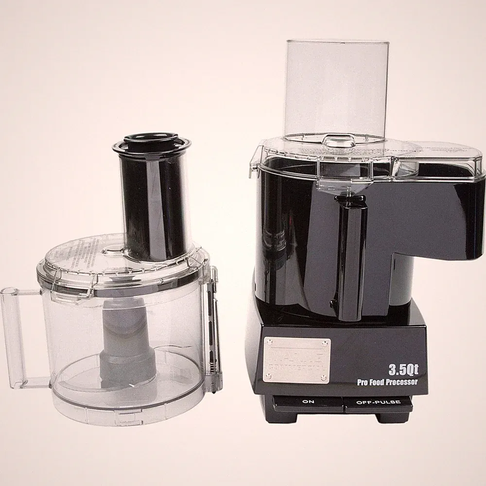 Waring WFP14SC Combination Food Processor with 3.5 Qt. Clear Bowl, Continuous Fe