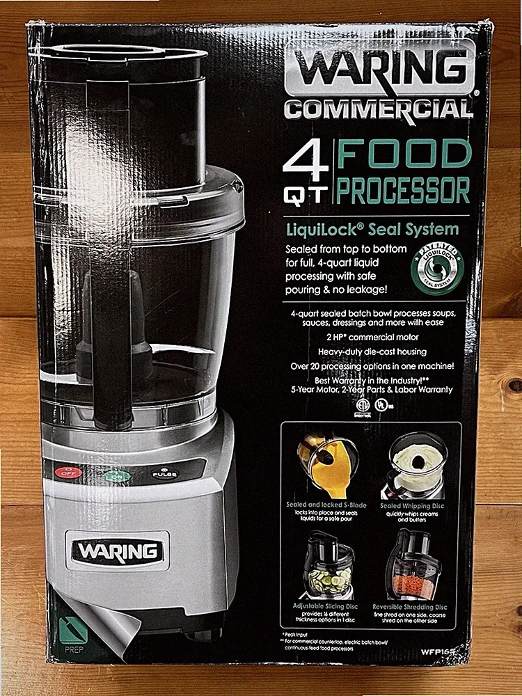 Waring WFP16S 4 qt 2 HP Food Processor !MISSING S-BLADE!