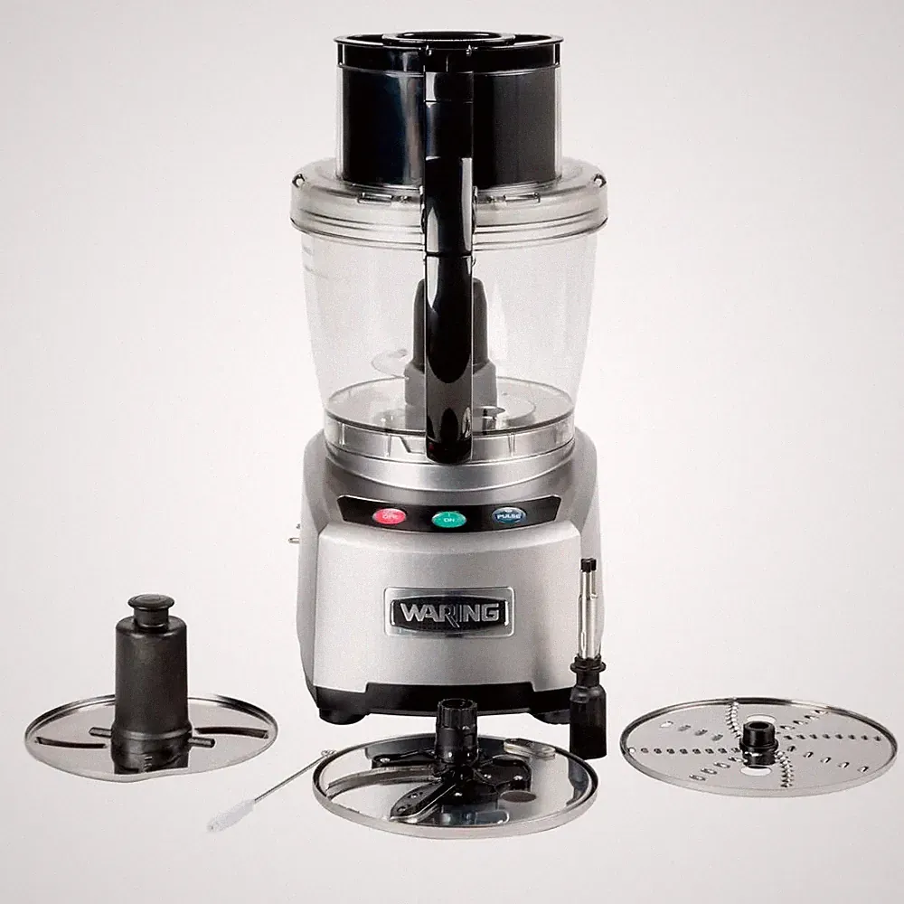 Waring WFP16S 4 Quart Food Processor 2 HP w/ S-Blade & Discs 120v