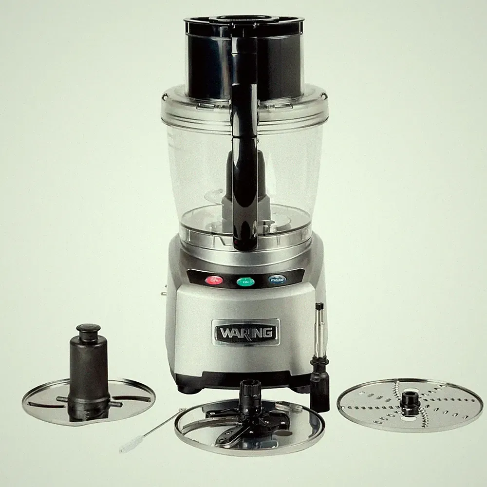 Waring WFP16S 4 Quart Food Processor 2 HP w/ S-Blade & Discs 120v