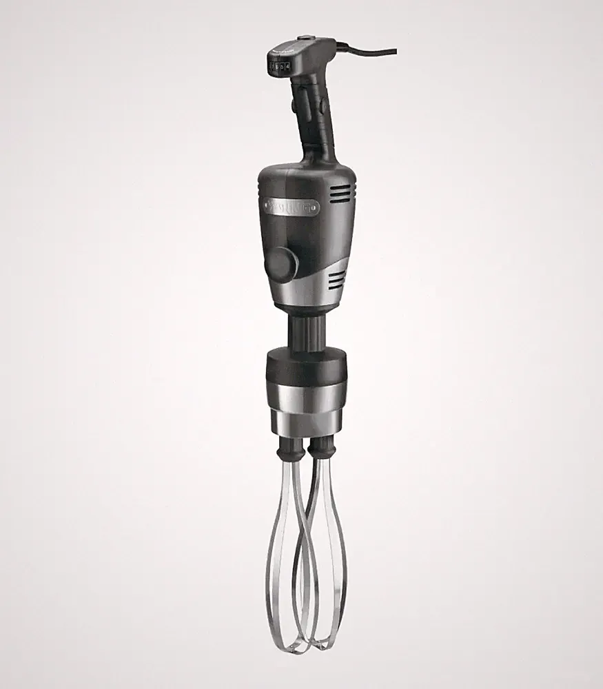 Waring WSBPPW Heavy Duty Immersion Blender with 10" Whisk Attachment