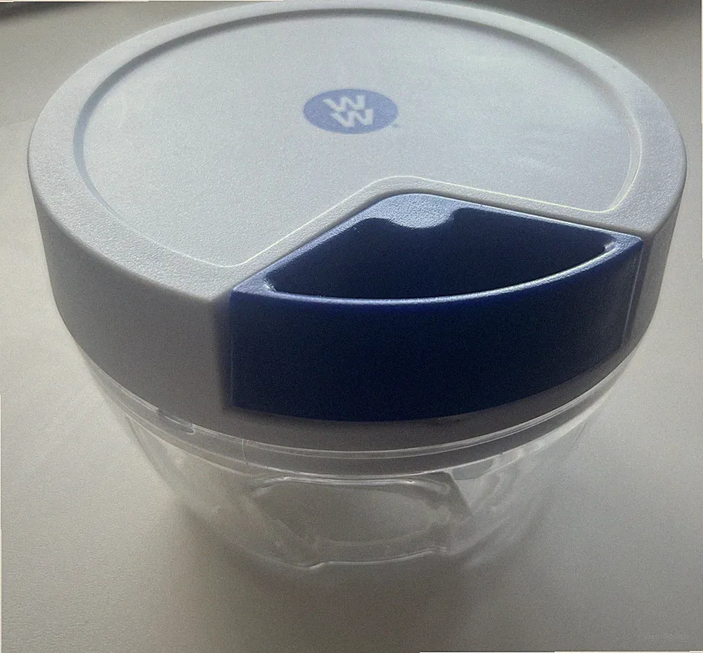 ⁠Weight Watchers Mini Food Processor Pull String Blue White Chopper + Manual