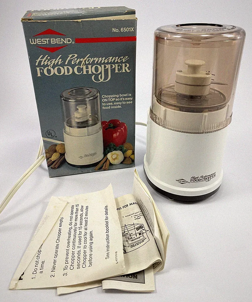 West Bend 6501 High Performance Food Chopper Processor Puree Coffee Grinder