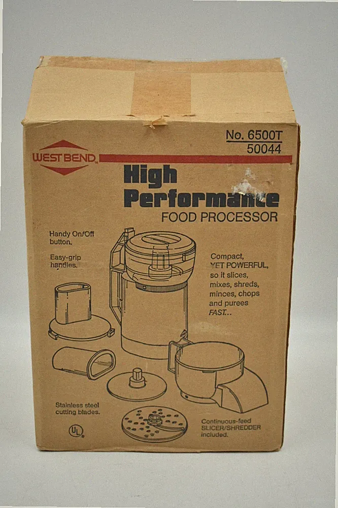 West Bend High Performance Food Processor 6500T - 500044 Never Used