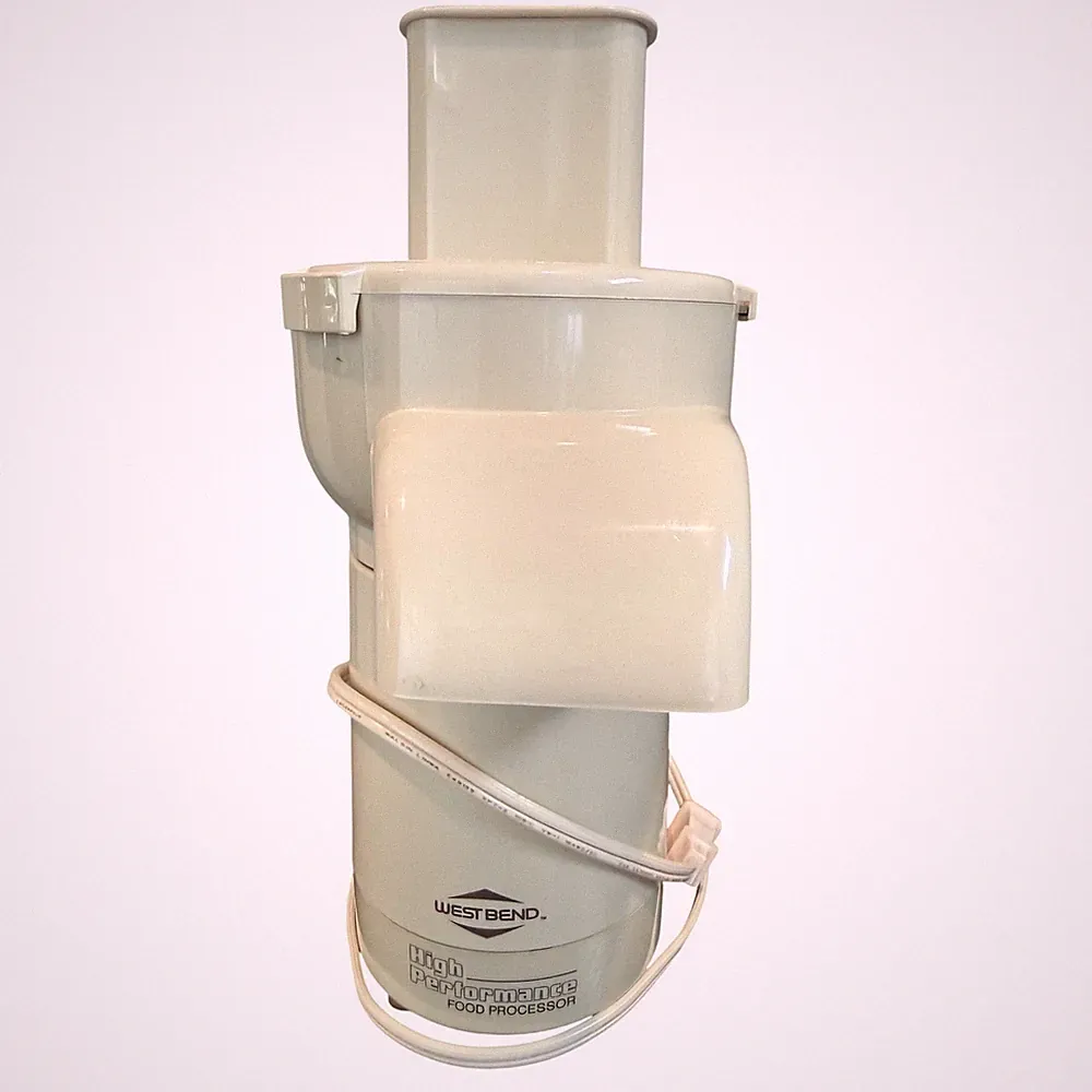 West Bend High Performance Food Processor Model 6500-1 Almond 500W Vintage Retro