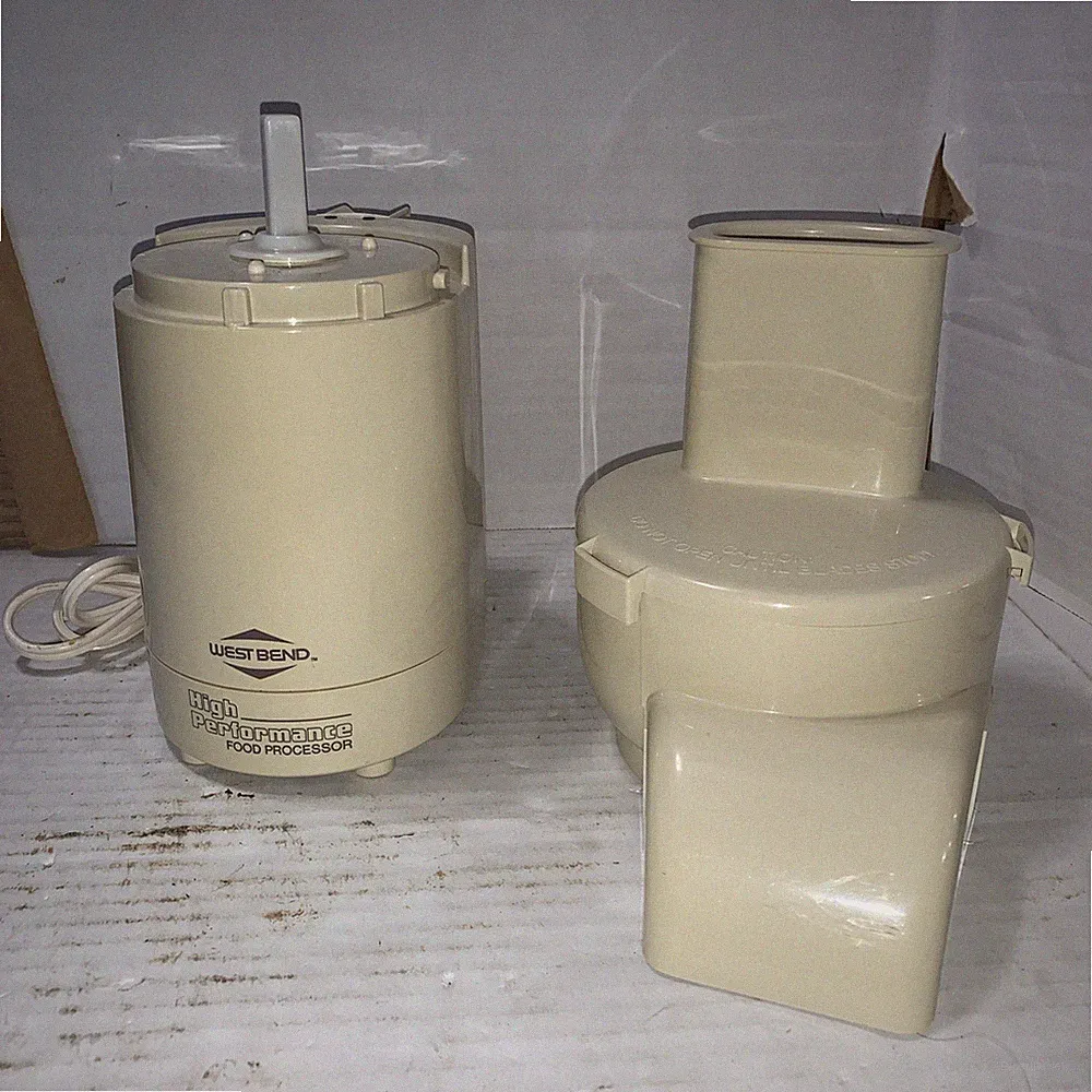 WEST BEND High Performance Food Processor w/ Shredder/Slicer Model 6500 TESTED