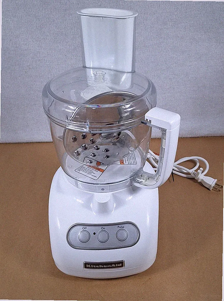 White Kitchen Aid Household Food Processor- Model KFP715WH2