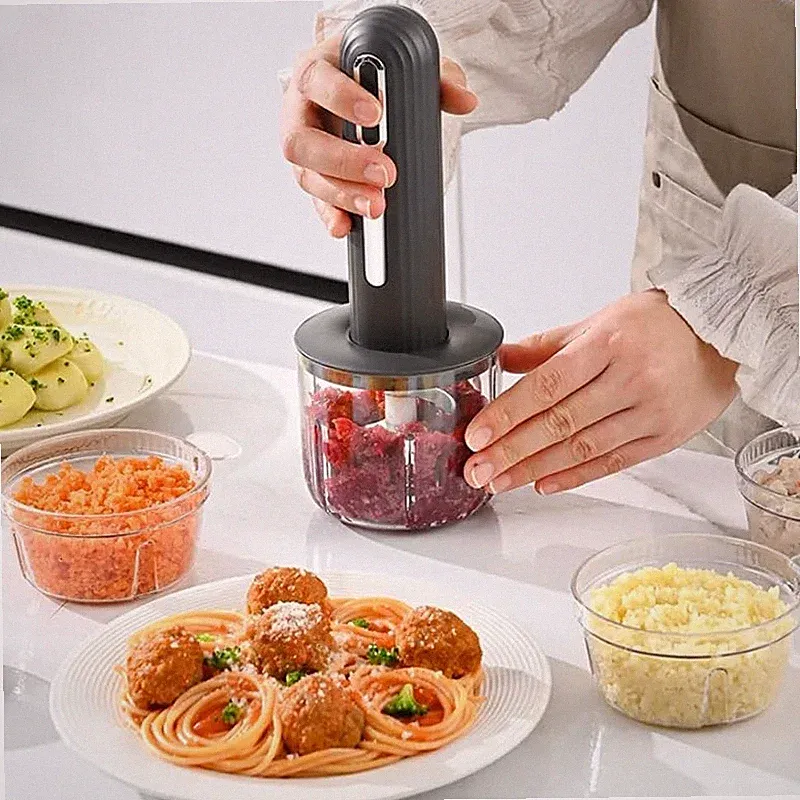 Wireless Electric Food Processor, 4-Cup Portable Food Chopper for Vegetables...