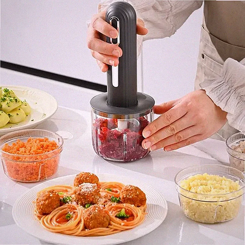 Wireless Electric Food Processor, 4-Cup Portable Food Chopper for Vegetables...