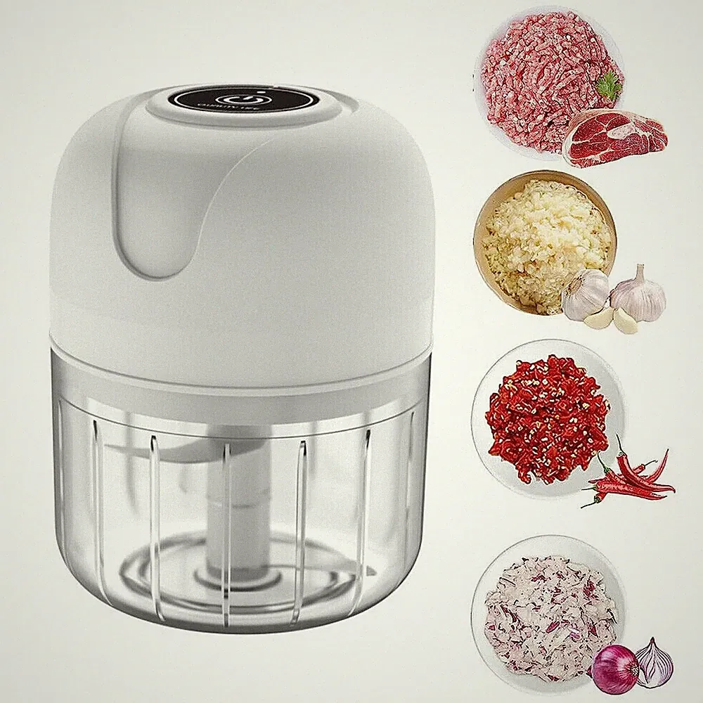 Wireless Electric Mini Food Chopper 250ML Color White