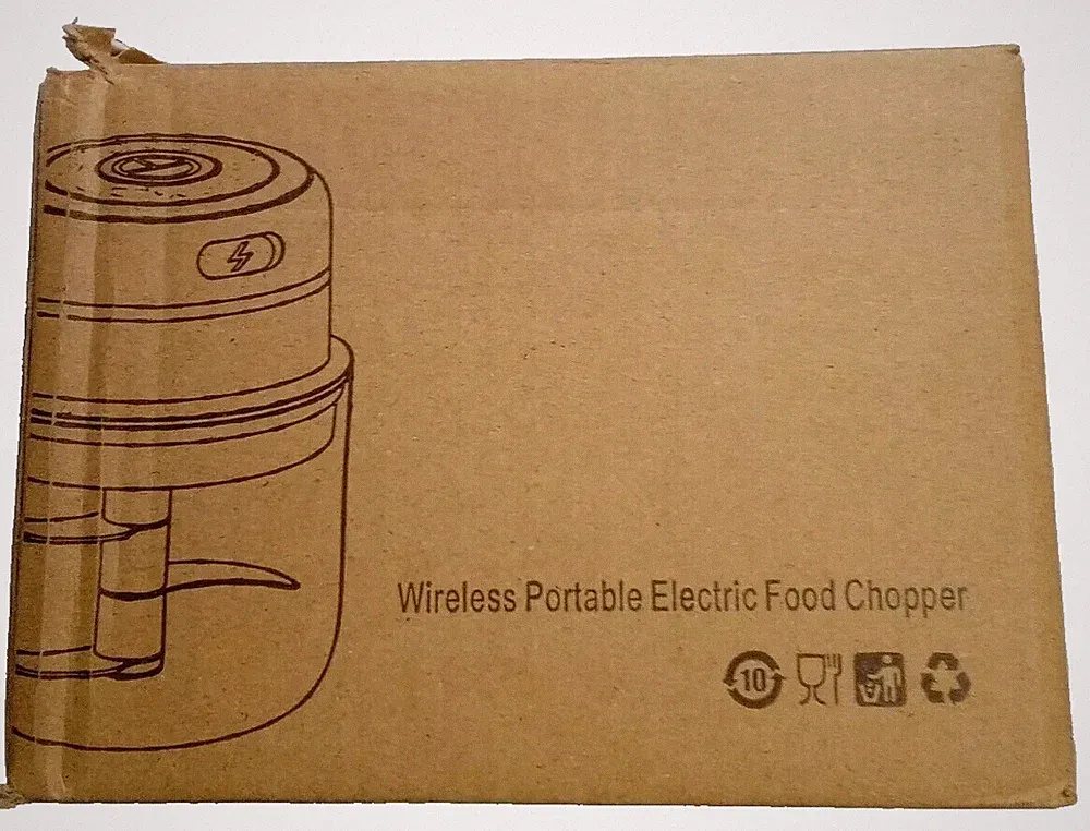 Wireless Portable Electric Food Chopper 300ml (PINK) Charger Included