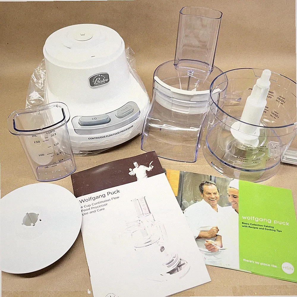 Wolfgang Puck 4 Cup Continuous Flow Food Processor Bistro Collection BFPR0035CF