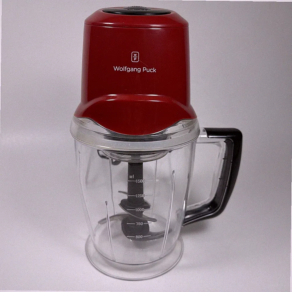 Wolfgang Puck BQBC0010 Food Chopper Electric Processor Red 400W 6 Cups 48 Oz