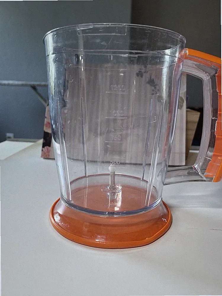 Wolfgang Puck Immersion Blender Food Processor Orange Model BIBC2020 Pitcher